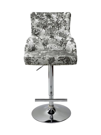 Majestic Crushed Velvet Bar Stool-Esme Furnishings