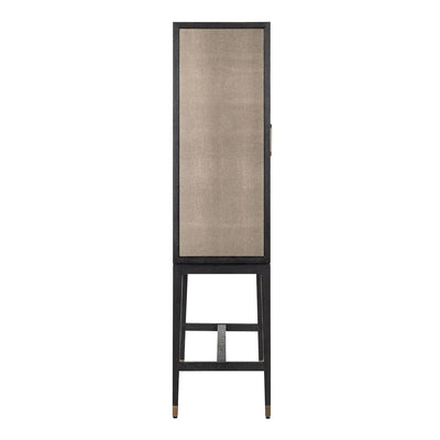 Richmond Interiors Bloomville Shagreen Faux Leather 2 Door Bar Cabinet