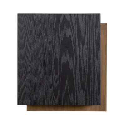 Richmond Interiors Cambon Layered End Table with Black Oak Wood Top