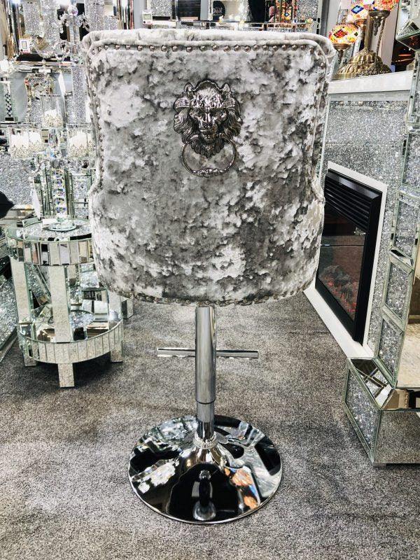 Majestic Crushed Velvet Bar Stool-Esme Furnishings