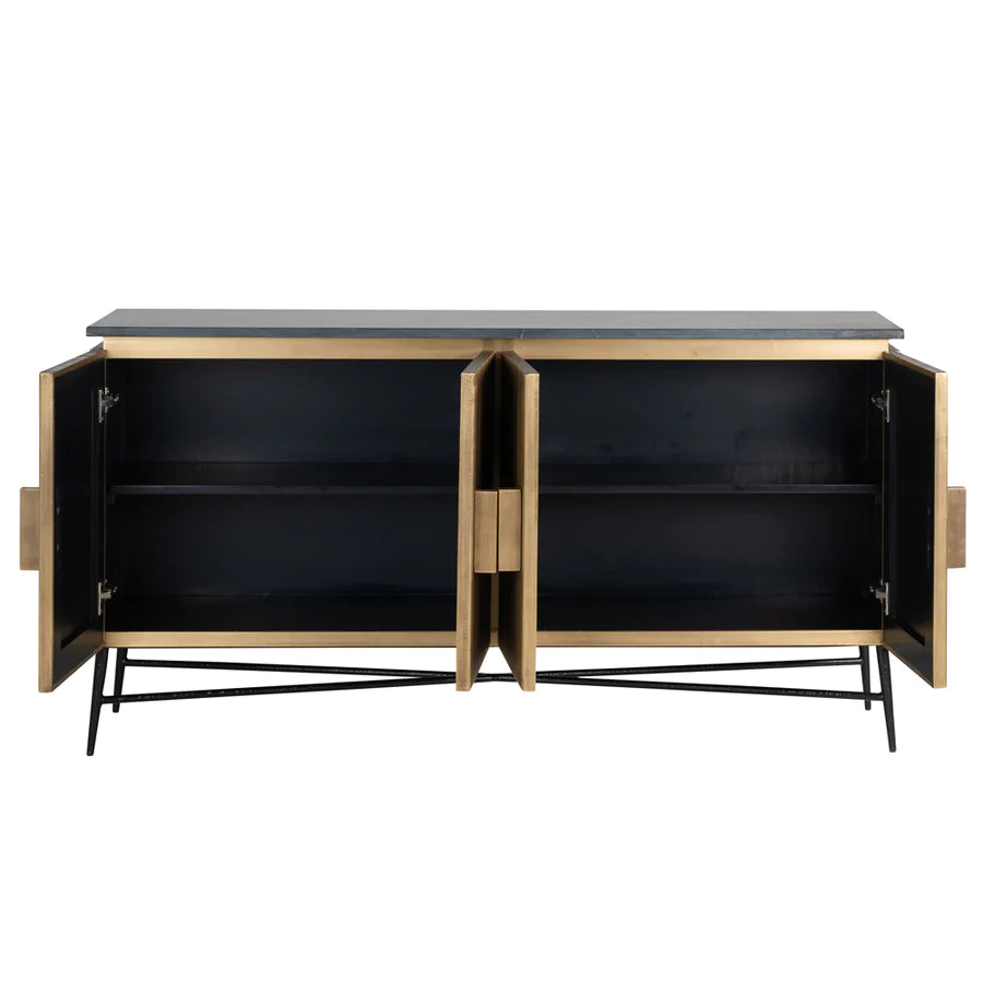 Richmond Ironville Golden 4 Door Sideboard-Belmont Interiors