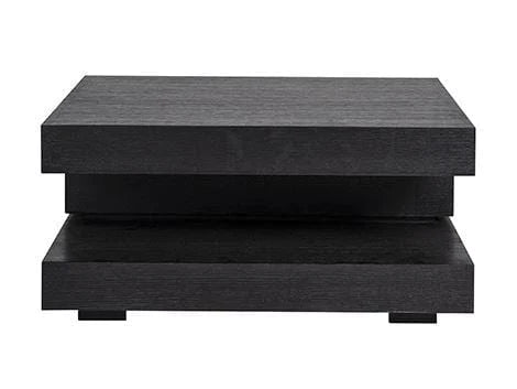 Richmond Oakura Block Black Coffee Table-Belmont Interiors