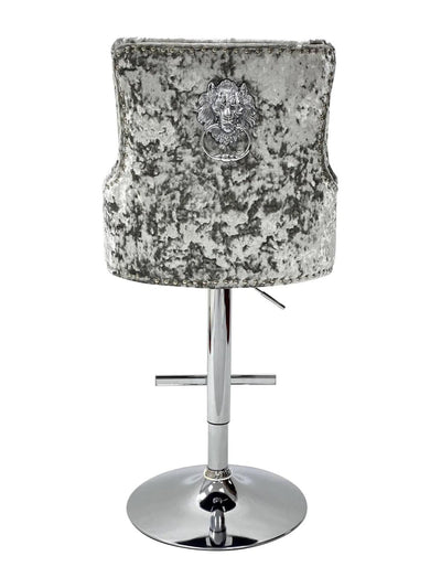 Majestic Crushed Velvet Bar Stool-Esme Furnishings