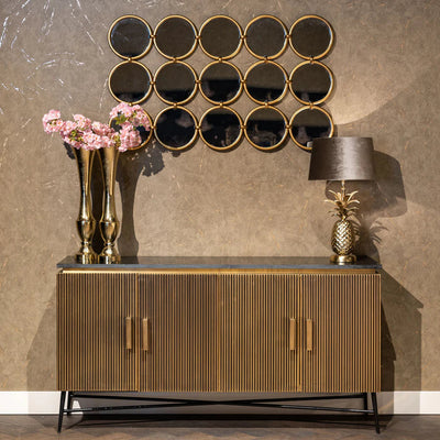 Richmond Ironville Golden 4 Door Sideboard-Belmont Interiors