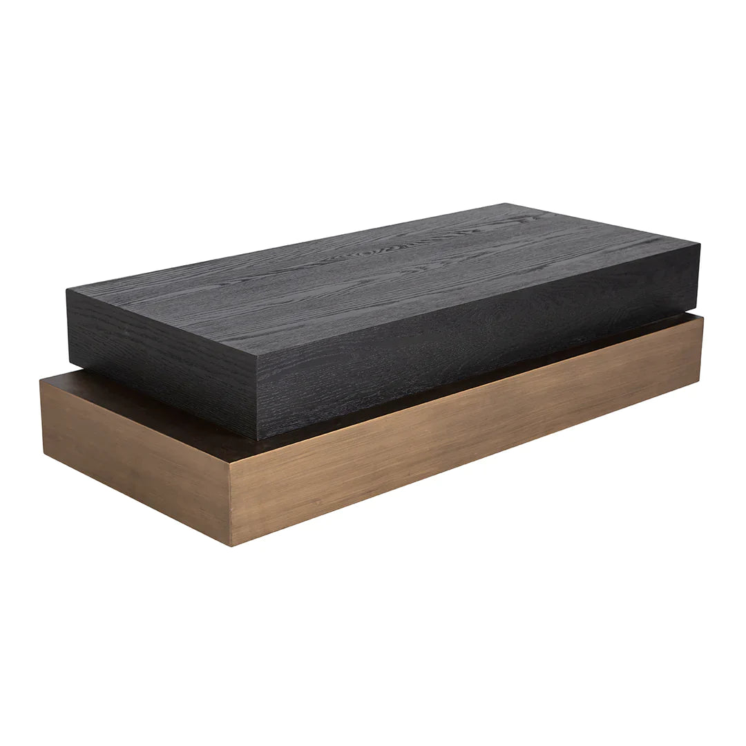 Richmond Interiors Cambon Coffee Table with Black Oak Wood Top