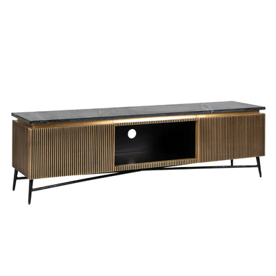 Richmond Ironville Golden 2 Door TV Unit-Belmont Interiors