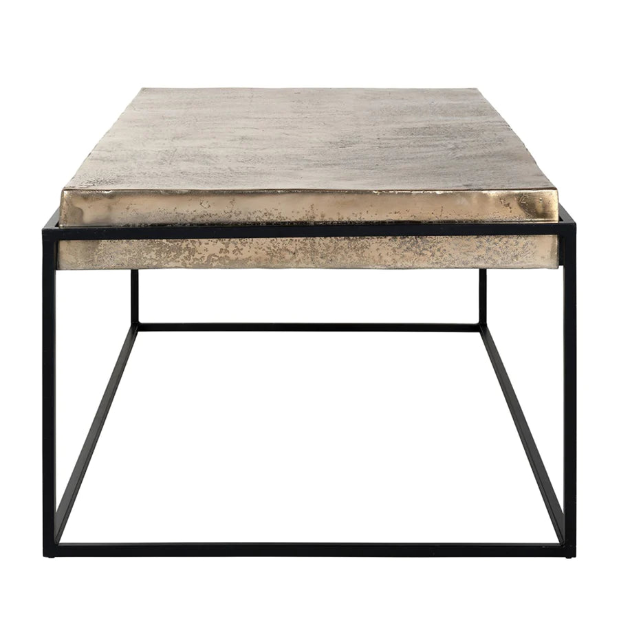 Calloway Champagne Gold Coffee Table-Belmont Interiors