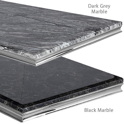 Louis 140cm Black Marble Console Table-Esme Furnishings