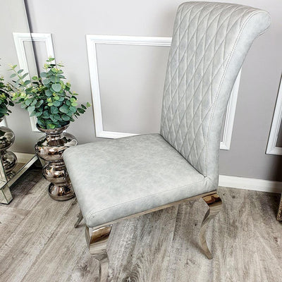 Zavio 180cm White Marble X Frame Dining Table + Nicole PU Leather Dining Chairs-Esme Furnishings