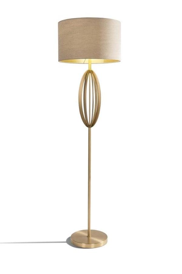 RV Astley Olive Floor Lamp In Antique Brass Finish-Esme Furnishings