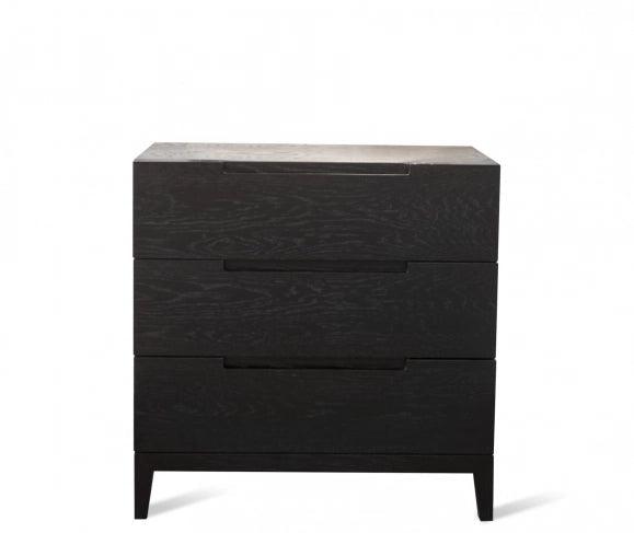 Twenty10 Designs Orchid 3 Drawer Chest in Black-Esme Furnishings