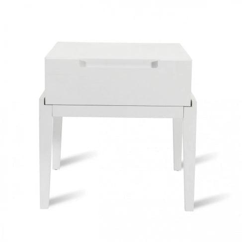 Twenty10 Designs Orchid Bedside Single Drawer in White-Esme Furnishings