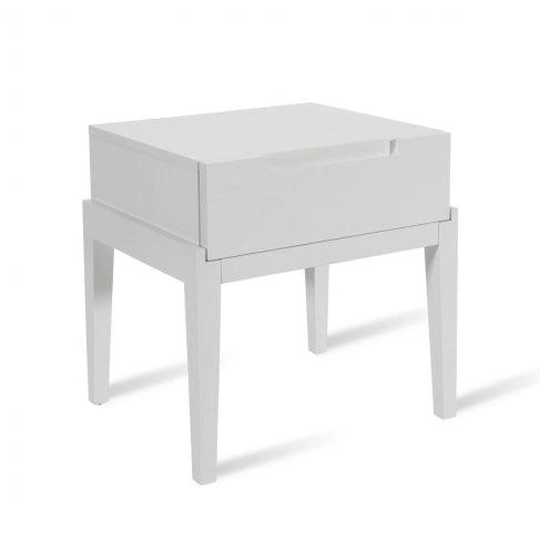 Twenty10 Designs Orchid Bedside Single Drawer in White-Esme Furnishings