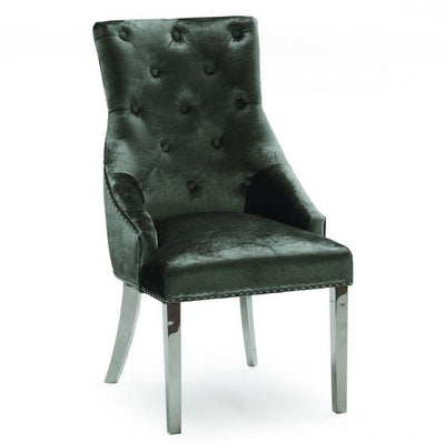 Arianna 180cm Grey Marble Dining Table + 4 Belle Charcoal Velvet Dining Chairs + 180cm Bench-Esme Furnishings