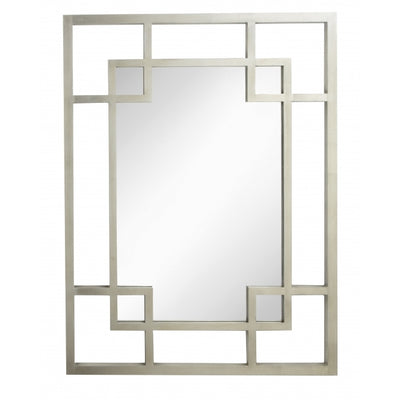 RV Astley Carn Silver Leaf Rectangle Mirror-Esme Furnishings