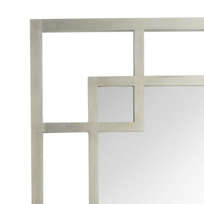 RV Astley Carn Silver Leaf Rectangle Mirror-Esme Furnishings