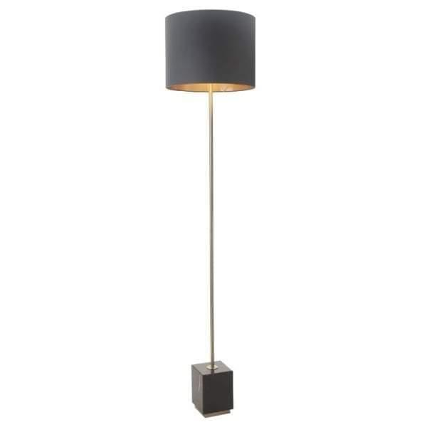 CARMEL ANTIQUE BRASS FINISH FLOOR LAMP-Esme Furnishings