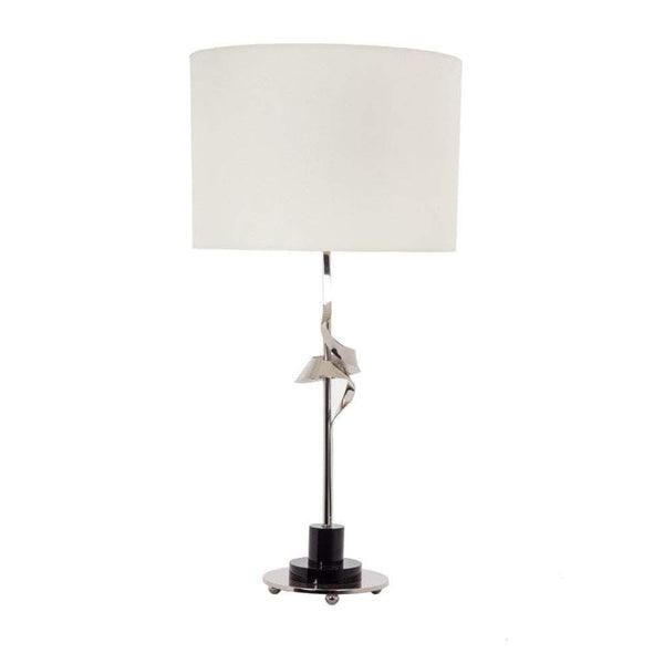ODA NICKEL TABLE LAMP-Esme Furnishings