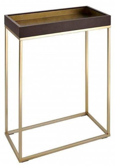 RV Astley Alyn Chocolate Small Console Table-Esme Furnishings
