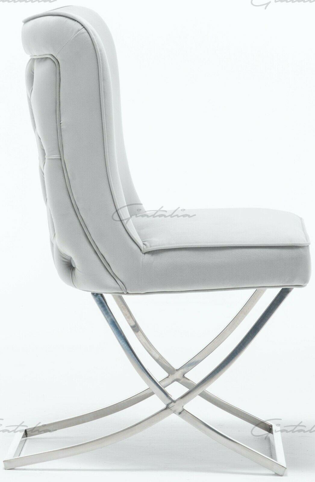 Riccardo Grey Marble 130CM Dining Table + Belgravia Button Back Dining Chairs-Esme Furnishings