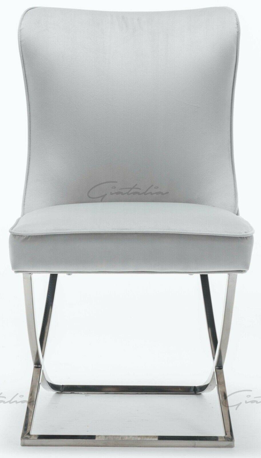 Riccardo Grey Marble 130CM Dining Table + Belgravia Button Back Dining Chairs-Esme Furnishings