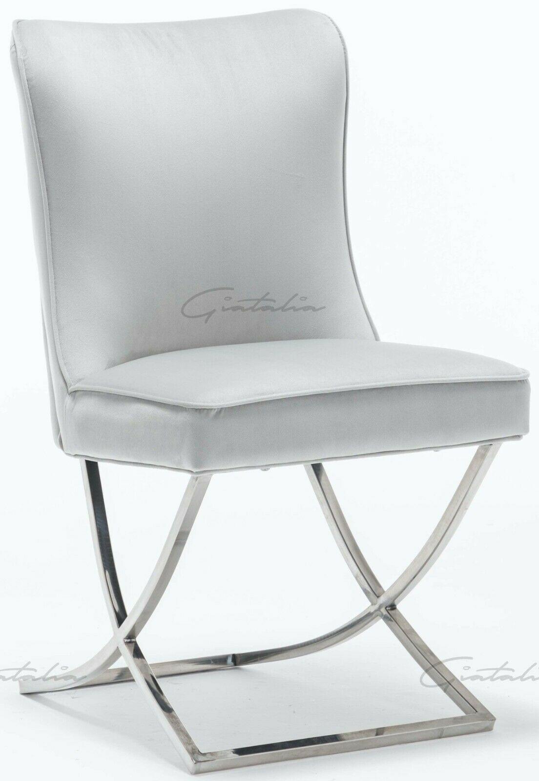 Riccardo Grey Marble 130CM Dining Table + Belgravia Button Back Dining Chairs-Esme Furnishings