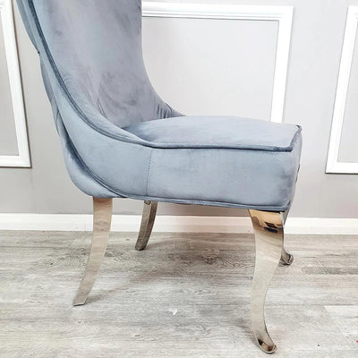 Louis White 180cm Marble Dining Table + Button Back Chairs, 140cm Bench-Esme Furnishings