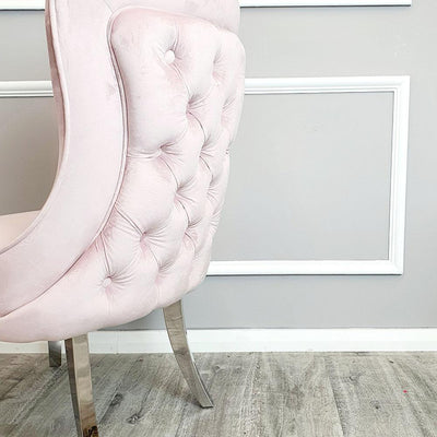 Louis White 180cm Marble Dining Table + Button Back Chairs, 140cm Bench-Esme Furnishings