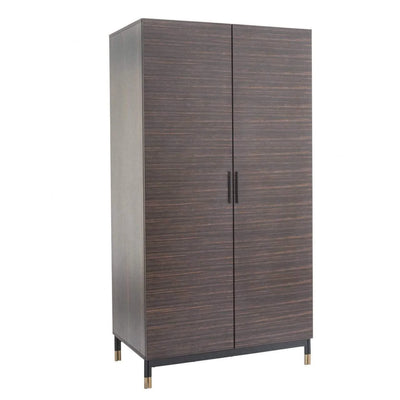 Bali 2 Door Wardrobe - Ebony by Twenty10 Designs-Esme Furnishings