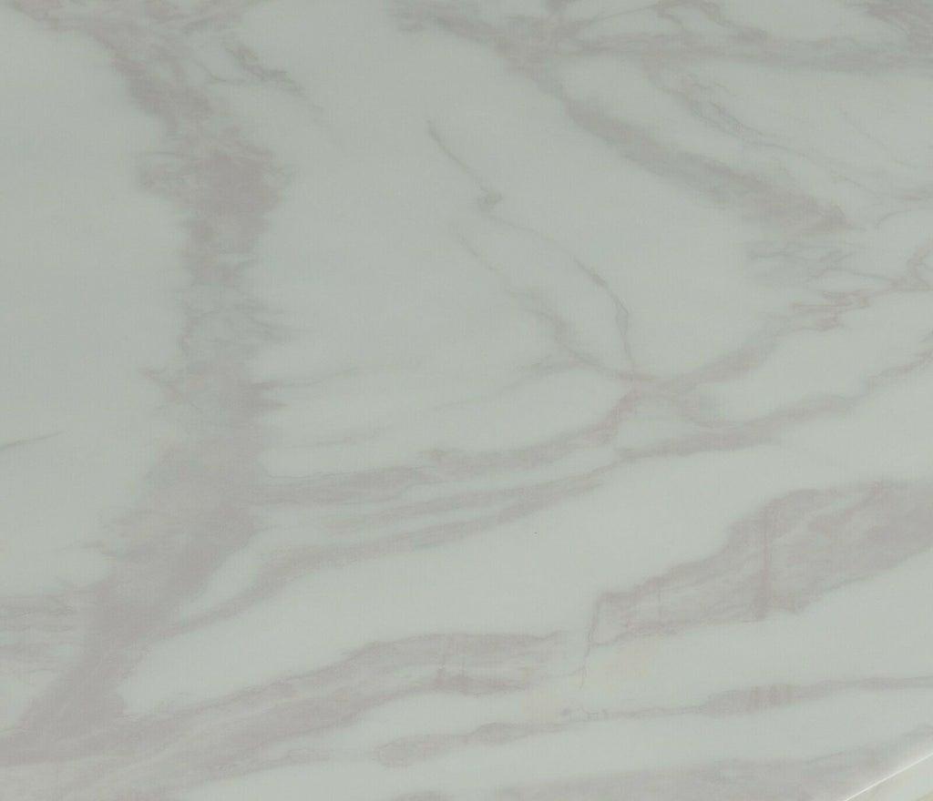Arianna 130cm White Marble Coffee Table-Esme Furnishings