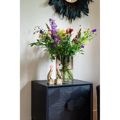 Richmond Blax 2 Drawers Black Chest Of Drawers-Belmont Interiors